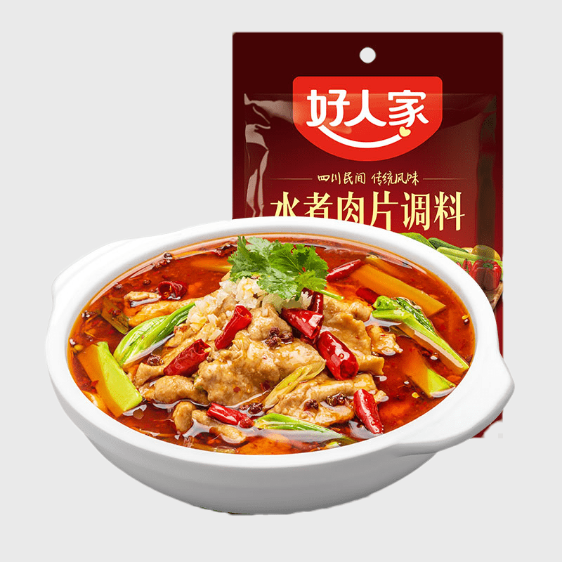 Haorenjia Seasoning for Boiled Sliced Pork in Chili Sauce 100 g